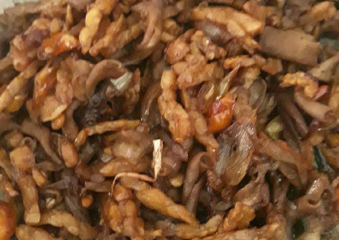 Resep Oseng Usus ayam Tempe Pedas yang Menggugah Selera