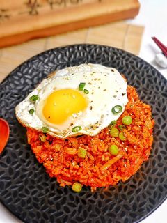 Foto resep Kimchi Fried Rice / Nasi Goreng Kimchi