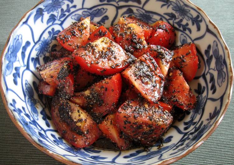 Recipe of Homemade &#39;Goma-ae&#39; Tomatoes