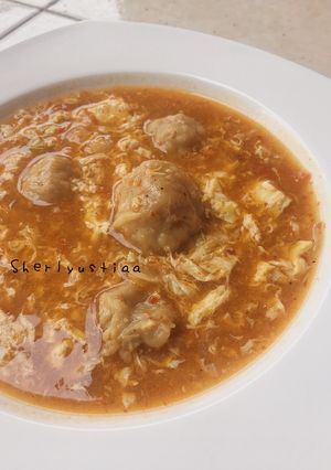 Foto resep Sup Telur Asam Pedas (Makanan Rumahan)