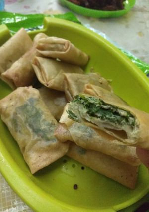 Foto resep Lumpia telur bayam