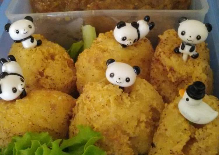 Perkedel tahu vegetarian