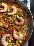 Arroz con surtido de mariscos en conserva tipo paella 🥘