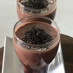 A picture of Thick chocolate shake.