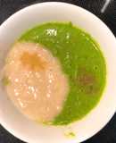 Cháo thịt kho, cải thìa (ăn dặm)