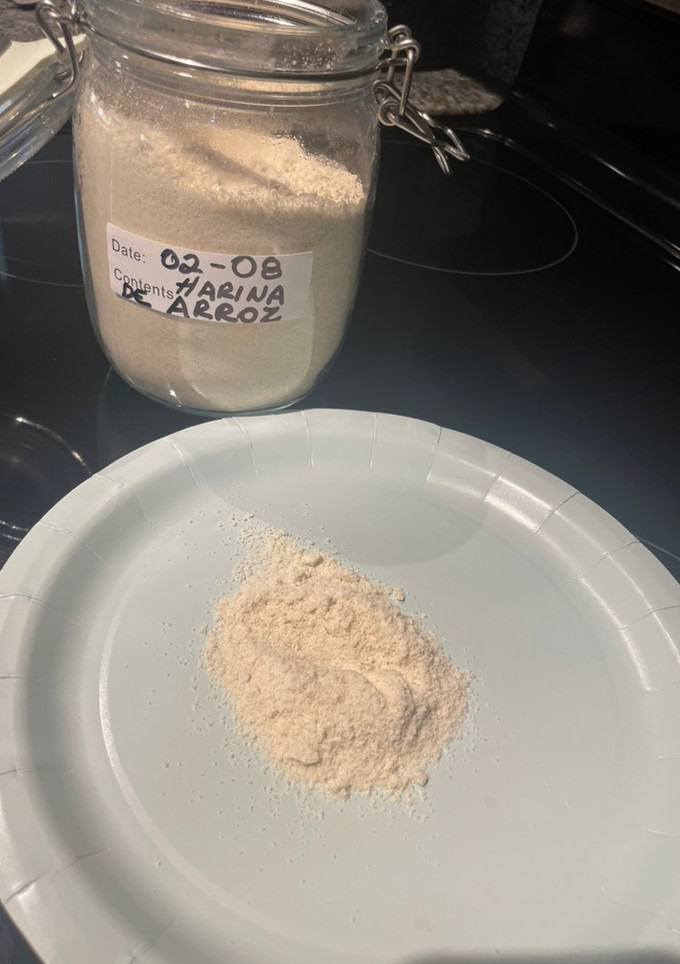 Una foto de Harina de Arroz Integral : hazla en casa 🙌💪