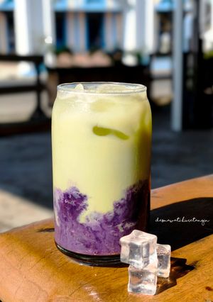 Foto resep Ube Matcha Latte