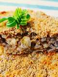 Tortino di risotto con funghi pleurotus e zucca