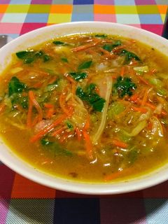 Una foto de Sopa de verduras al curry