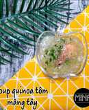Soup quinoa tôm
