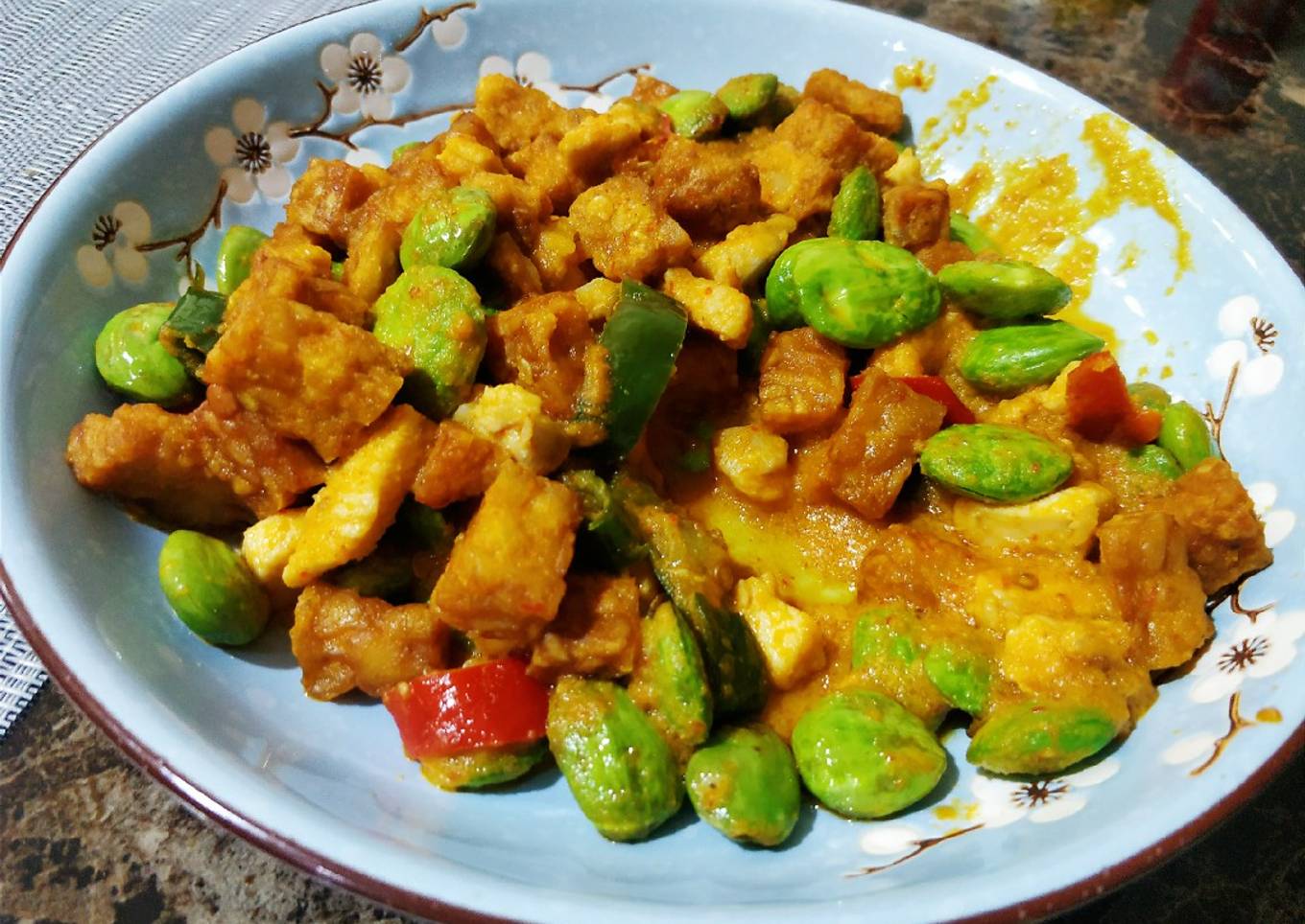 Balado TPA (tempe pete ayam)