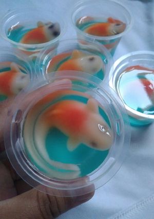 Foto resep Puding koi cup 🐠