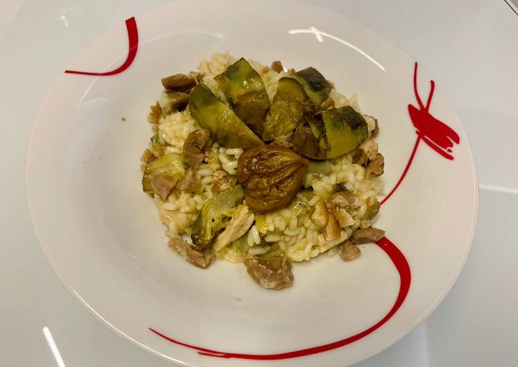 Risotto pesce spada e carciofi