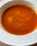 Smokey and sweet red pepper and squash soup
