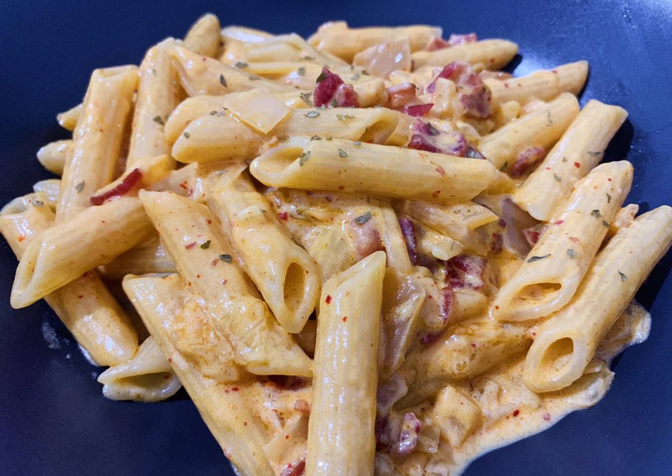 Cream Kimchi Pasta
