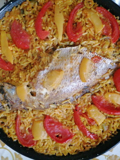 صورة لوصفة صينية الأرز بالحوت