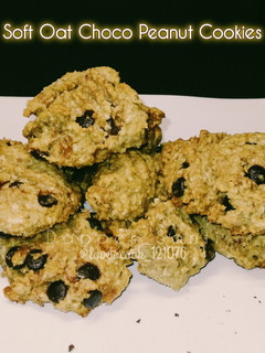 Foto resep Soft Oat Choco Peanut Cookies