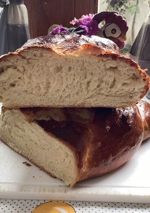Una foto de Pan Brioche Trenzado