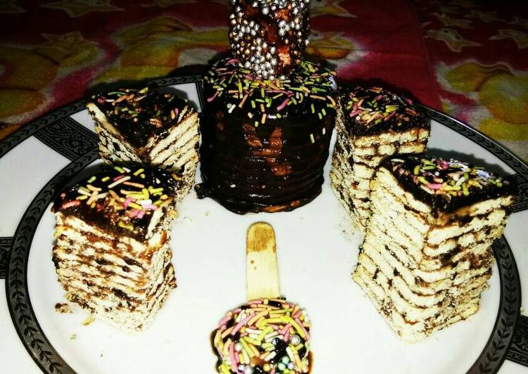 Mariegold biscuit ka cake