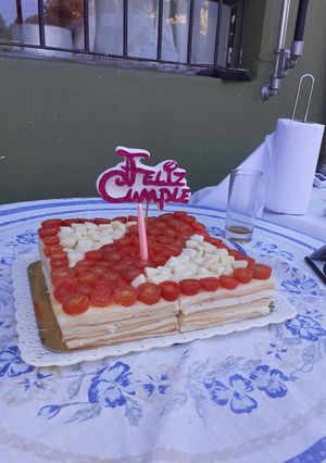 Una foto de Torta de Cumpleaños salada