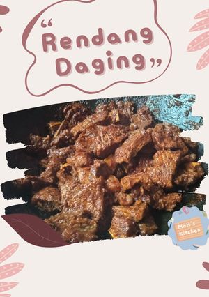 Foto resep Rendang Daging Bumbu dan Santan Instant Praktis