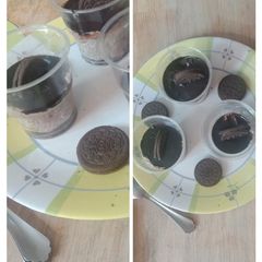 A picture of Chocolate Oreo mousse.