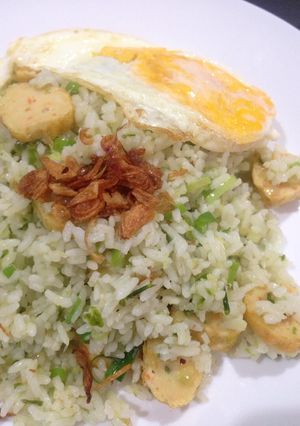 Foto resep Nasi goreng ijo murah dan lezat ala kafe