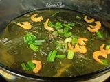 Canh rong biển nấu tôm khô