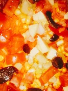 Una foto de Ensalada fresca y muy nutritiva.. ❤❤👋👌
