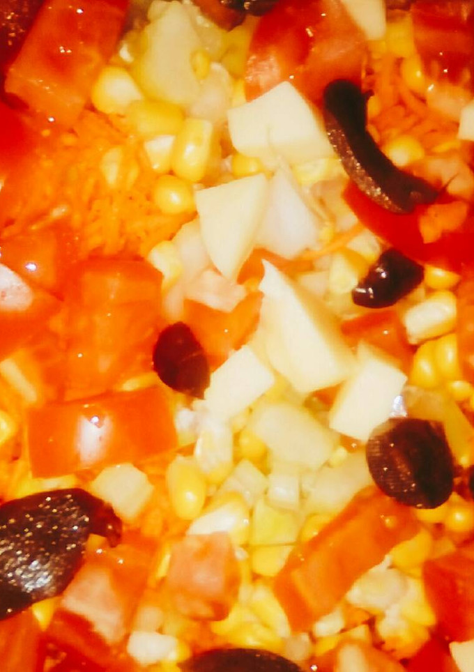 Una foto de Ensalada fresca y muy nutritiva.. ❤❤👋👌