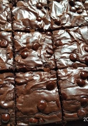 Foto resep Brownies shiny Crust anti gagal