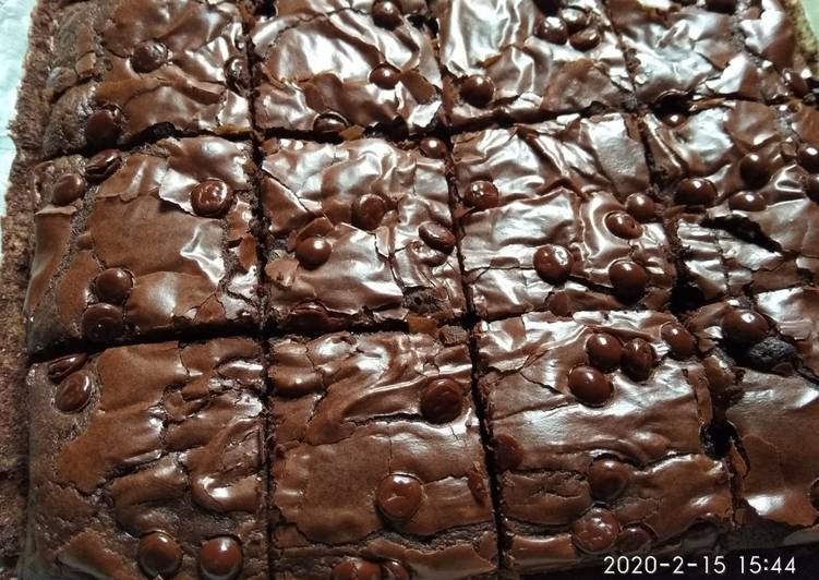 Brownies shiny Crust anti gagal