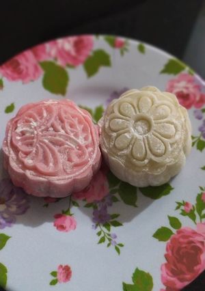 Foto resep Snowskin Mooncake Isi Ubi Ungu Anti Gagal