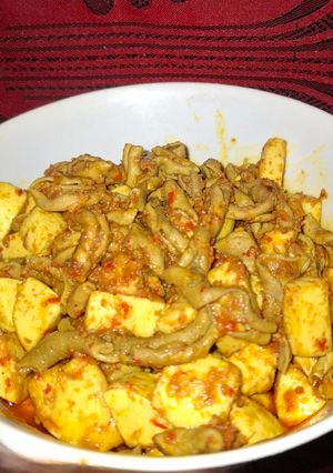 Foto resep Usus Putih Telur Bumbu Merah