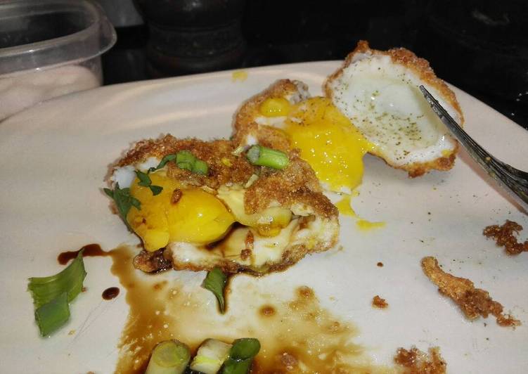 Recipe of Ultimate Deep fried eggs