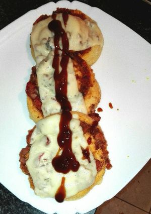 Foto principal de Rollo de pizza individuales a la barbacoa a mi manera