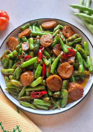 Foto resep Tumis buncis bakso kecap