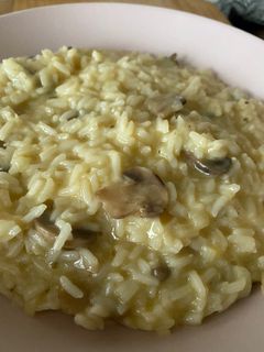 Una foto de Risotto de champiñones