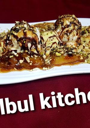 केरेमलाईसड़ बनाना(caramelised banana recepie in hindi) रेसिपी मुख्य फोटो