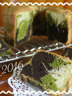 Foto resep Cake Nutrijell army / Bolu Nutrijell / Cake motif tentara