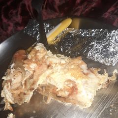 A picture of Omelette Chapati roll.