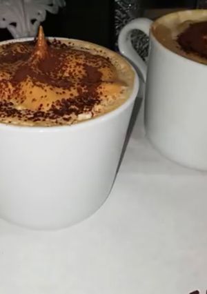 صورة لوصفة قهوة لكباتشينو