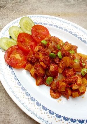 Foto resep Kentang Udang Pete Balado