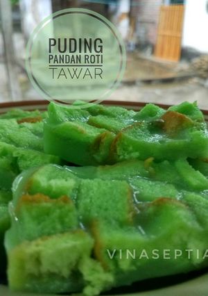 Foto resep Puding Pandan Roti Tawar