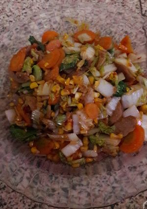 Foto resep Cah sayuran pedas