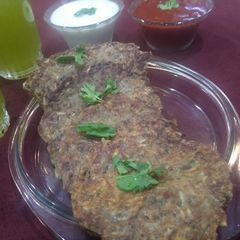 A picture of Jain Raw Banana Rosti.