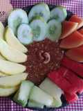Rujak coel kacang mete