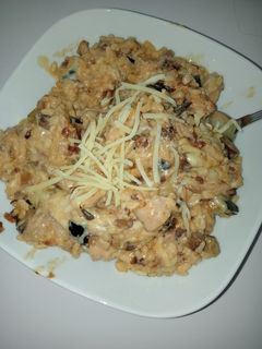 Una foto de "Risotto" de berenjena