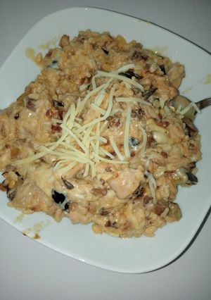 Una foto de "Risotto" de berenjena