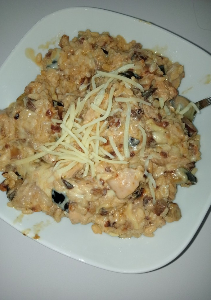 Una foto de "Risotto" de berenjena